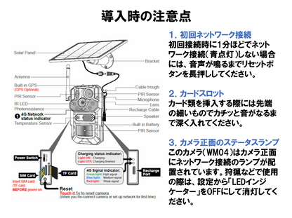 通信型トレイルカメラWM04